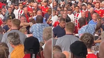 Shocking video shows Man United fans fighting each other during defeat to Brighton
