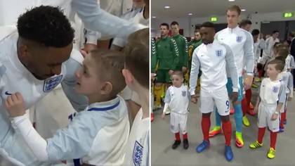 The Incredible Moment When Jermain Defoe Led Bradley Lowery Out As Mascot For England