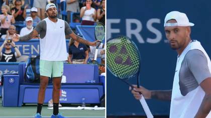 Nick Kyrgios pays tribute to support team despite blowing up at them in ‘mentally tough’ win over fellow Aussie