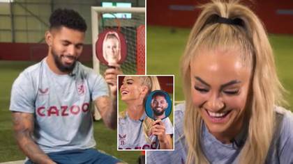 Douglas Luiz and Alisha Lehmann play 'Mr. & Mrs.' and it's gold, asked to pick who's the better footballer