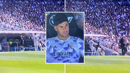 Footage shows Marco Asensio lost it after Carlo Ancelotti didn't bring him on for Real Madrid against RCD Mallorca