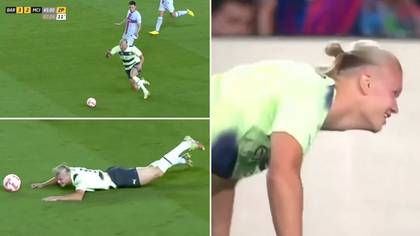 Erling Haaland labelled 'shameless' after dive of the season contender in friendly against Barcelona