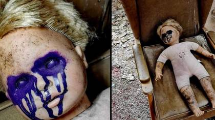 Urban explorer finds terrifying doll with bleeding eyes at abandoned hospital