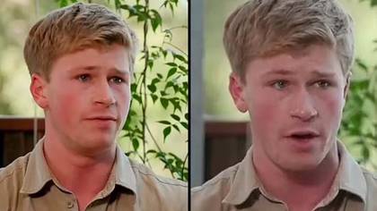 Robert Irwin holds back tears as he speaks about mother in rare solo interview