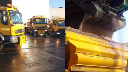 It's So Hot On UK Roads Councils Are Sending Out Fleets Of Gritters
