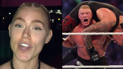 OnlyFans star Elle Brooke says everyone tells her she looks like Brock Lesnar after her fight