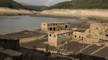 Drought Reveals 'Ghost' Village That Was Flooded Three Decades Ago