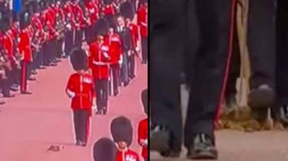 Royal guards forced to walk through poo during funeral procession