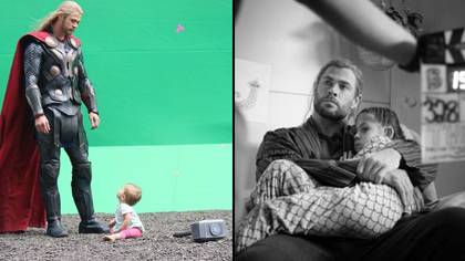 Chris Hemsworth Shares Pictures Of His Daughter On Sets Of Thor 1 And 4, 11 Years Apart