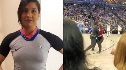 Animal Rights Activist Gets Decked By Security While Trying To Invade Basketball Game