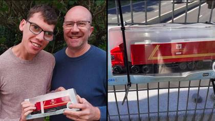 Royal Mail driver secretly leaves toy lorry on bridge for boy who waves at traffic