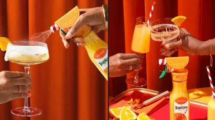 Tropicana揭开橙汁喷雾瓶，非常适合制作含羞草