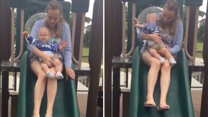 Mum Sends Warning To Parents As Toddler Is Left With Broken Leg After Playground Slide Mistake
