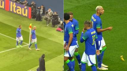 Richarlison suffers sickening racist abuse after scoring for Brazil, banana thrown at him during his celebration