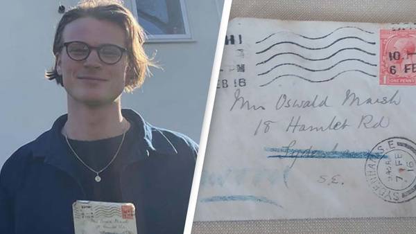 Letter sent in 1916 finally arrives at destination over 100 years later