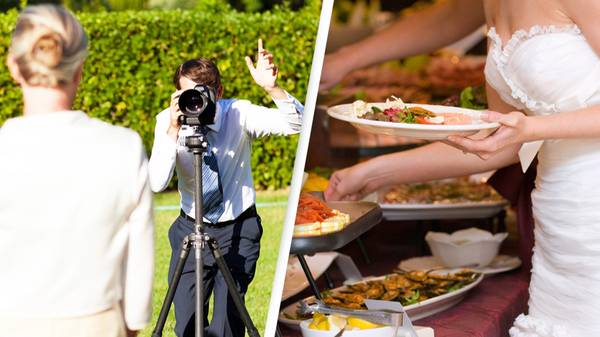 Photographer deletes all of couple's wedding photos after they were denied break to eat and drink