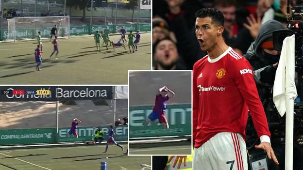Barcelona Censor Footage Of Youth Player Copying Cristiano Ronaldo's Trademark 'SUIII' Celebration