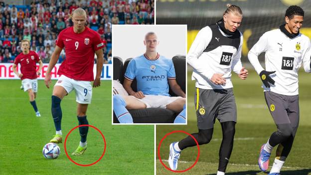 Erling Haaland Is Still Without An Official Boot Sponsor, Wears Three Different Brands