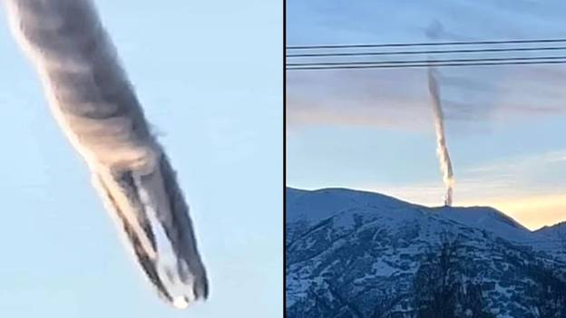 当地人怀疑在阿拉斯加出现离奇的云之后的不明飞行物崩溃