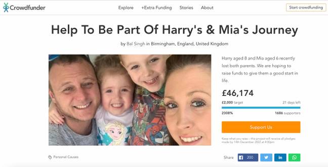 In just one week, friends, family and others have rallied together to raise funds for the children Walton and Mills left behind. Credit: Crowdfunder