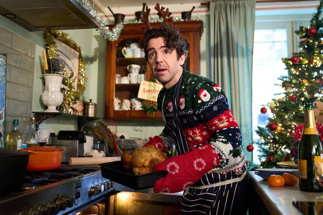 Kevin is spending Christmas with Julia. Credit: BBC