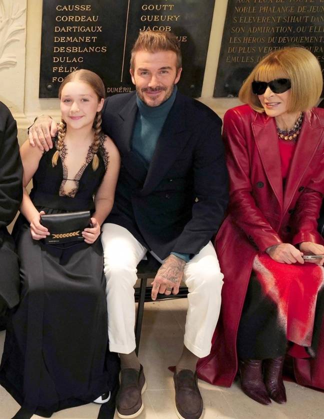Victoria and David Beckham have been slammed by fans over their 11-year-old daughter’s ‘inappropriate’ outfit. Credit: @victoriabeckham/Instagram 