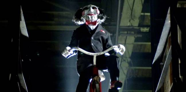 Many have found similarities to Jigsaw's Saw (Credit: Lionsgate)