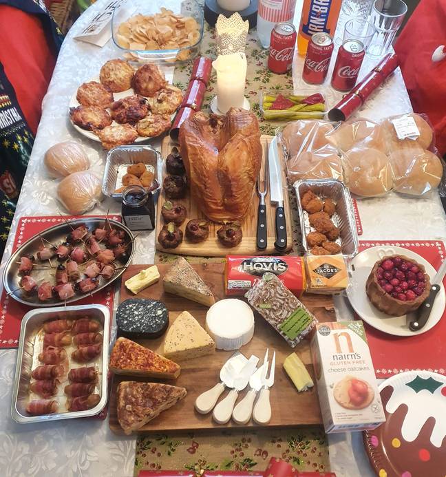 Amy shared a picture of her Christmas dinner from last year (Credit: Amy Spilman/Facebook)