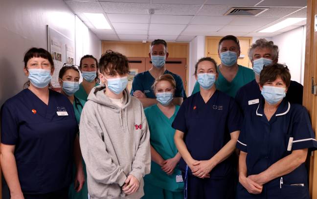 Jack has since gone back to the hospital to thank staff for saving his life. Credit: SWNS