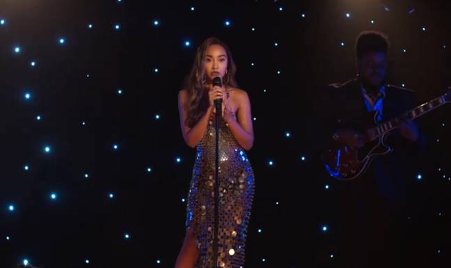 Leigh-Anne performed solo in Boxing Day (Credit: Warner Bros/Film4)