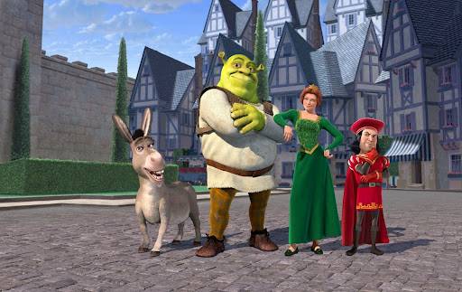 Shrek saved Fiona from the dragon-guarded tower (Credit: Dreamworks)