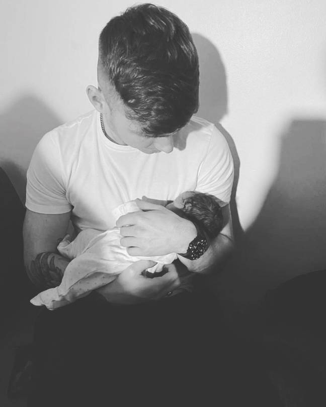 Jack Keating announced the baby's birth yesterday. Credit: @jackkeating11/Instagram