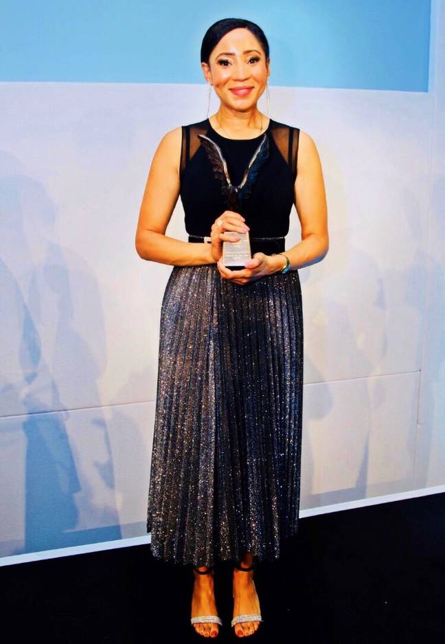 Natasha was given Lorraine Kelly's Inspirational Woman of the Year Award in 2019 (Credit: Natasha Benjamin)