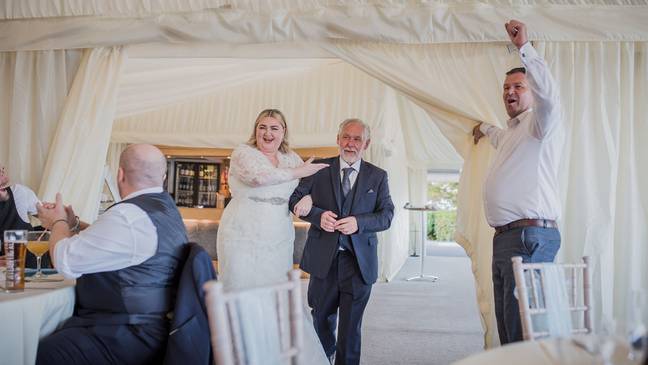 Kayley decided to have the wedding of her dreams anyway. Credit: Neil Jones Photography/SWNS