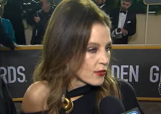 Many who saw footage of Lisa Marie Presley at the Golden Globes were saddened and believed she was 'frail'. Credit: YouTube/extratv