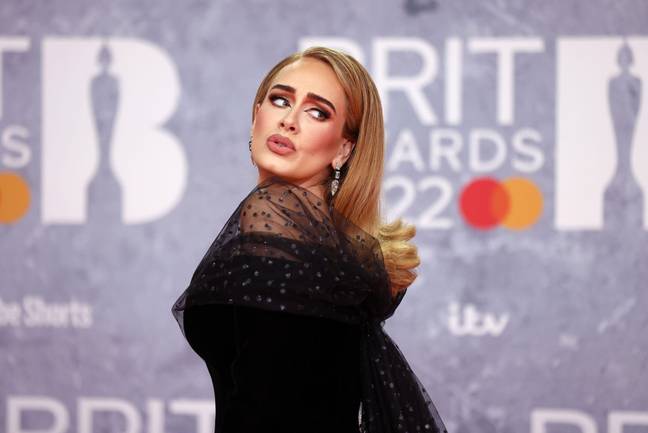 Adele at the 2022 Brit Awards. Credit: REUTERS / Alamy Stock Photo