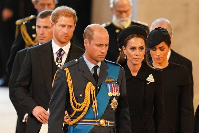 The royal family gathered together for the lying-in-state and the state funeral. Credit:  PA Images / Alamy Stock Photo