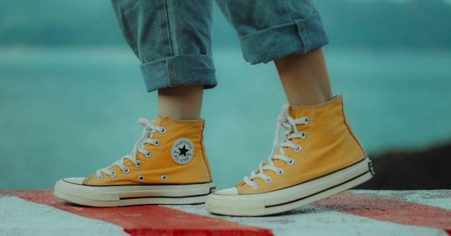 The holes in your Converse are for ventilation. (Credit: Unsplash)