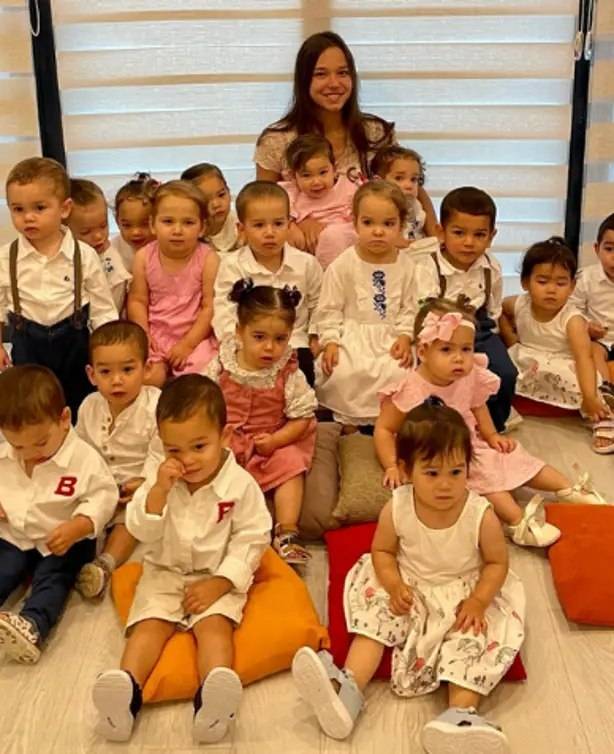 Christina Ozturk hopes to have more than 80 children. Credit: Instagram/@batumi_mama