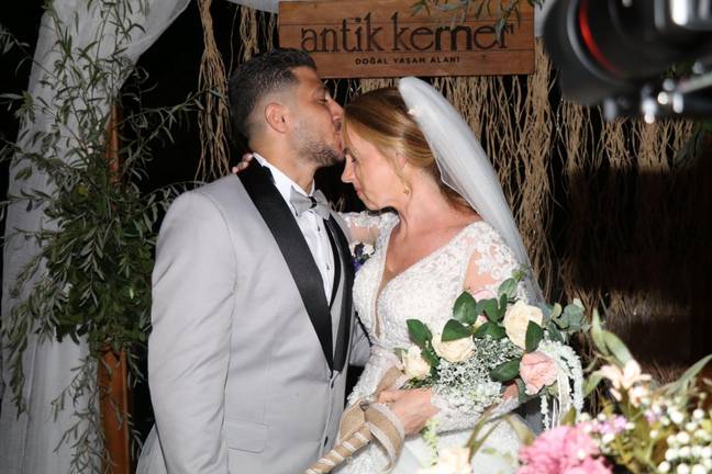 The couple married in Kusadasi, Turkey. Credit: Kennedy News and Media