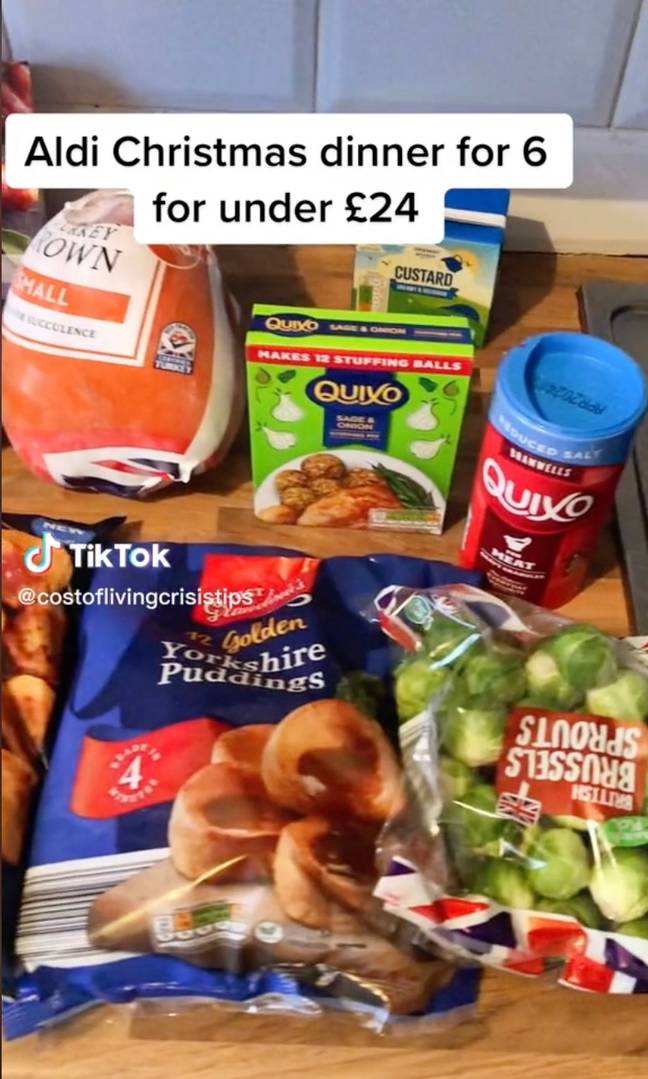 One TikToker has shown that it is possible to prepare for Christmas on a budget. Credit: @costoflivingcrisistips / TikTok