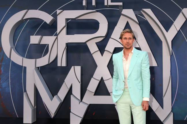 Ryan Gosling at the premiere for The Gray Man in Los Angeles. Credit: Alamy.