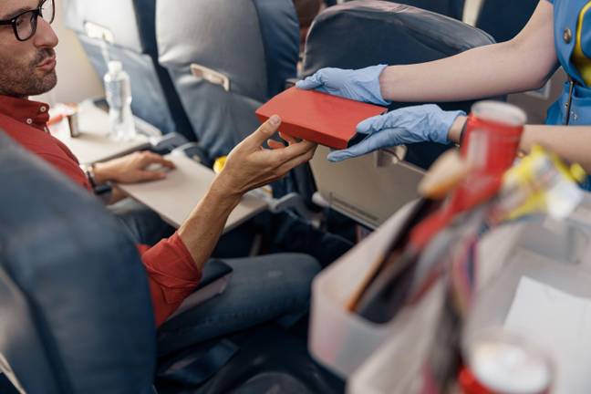 Passengers should avoid eating on a long haul flight. Credit: aroslav Astakhov / Alamy Stock Photo