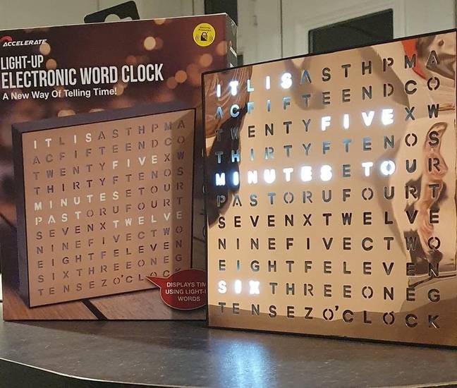 People are loving the word clock (Credit: Home Bargains)