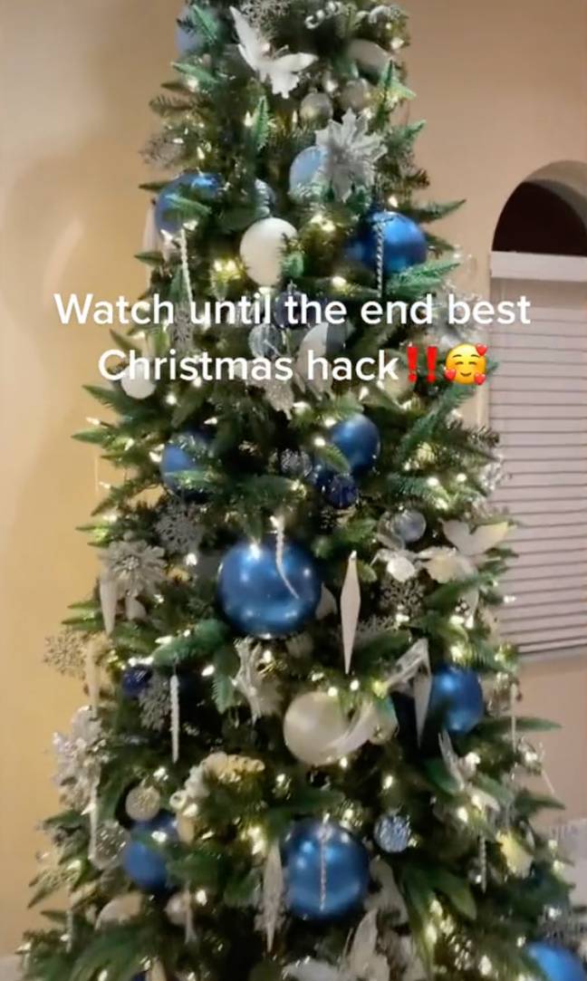 This Christmas tree is not as expensive as it looks. Credit: TikTok / @londalocs