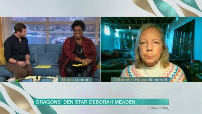 Alison and Dermot had to quickly apologise for Deborah's language. (Credit: ITV)