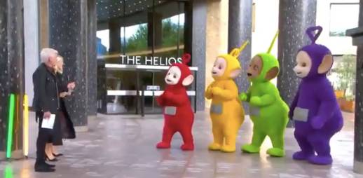 The Teletubbies spoke to Holly and Phil on This Morning (Credit: ITV)