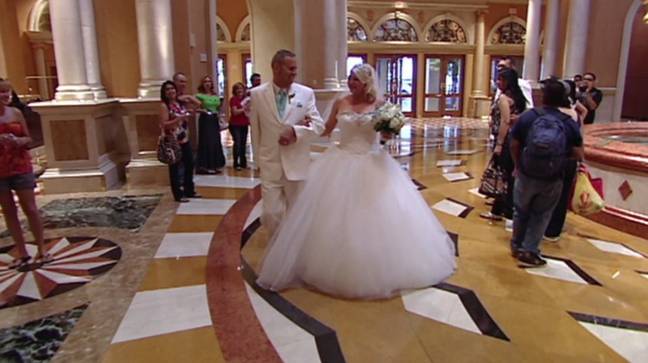 Despite the drama, the couple did get married in the end... but it was short lived. Credit: Channel 4
