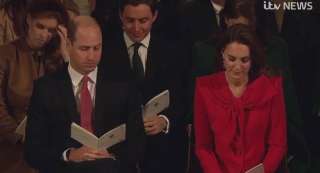 William and Kate attended the Christmas concert together (Credit: ITV)