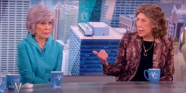 Jane Fonda was a guest on the show alongside her friend Lily Tomlin. Credit: ABC / The View
